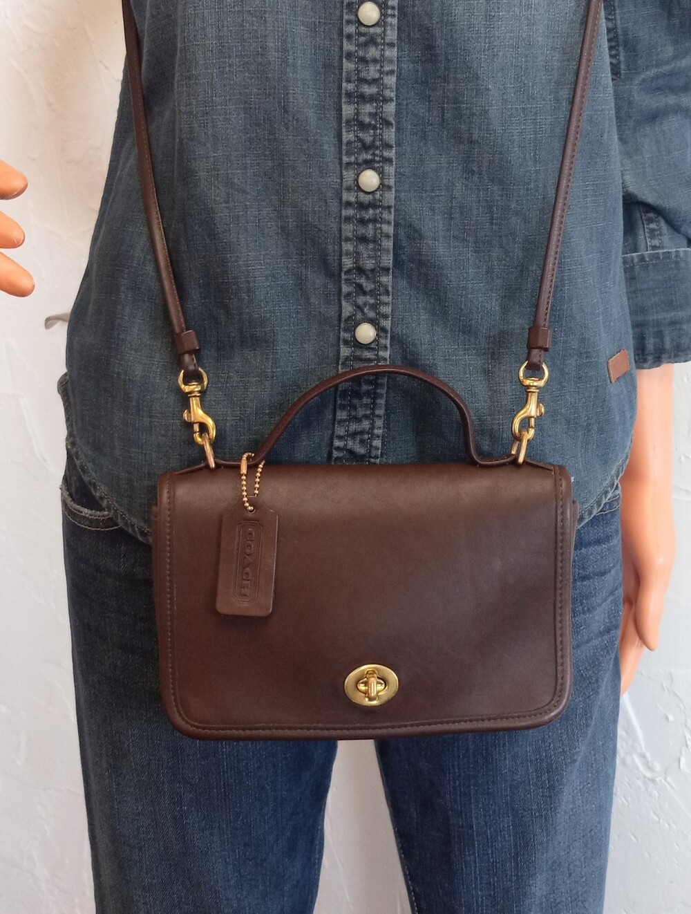 Coach Casino Bag, No. 9924, Mahogany, 1994 Made In The USA